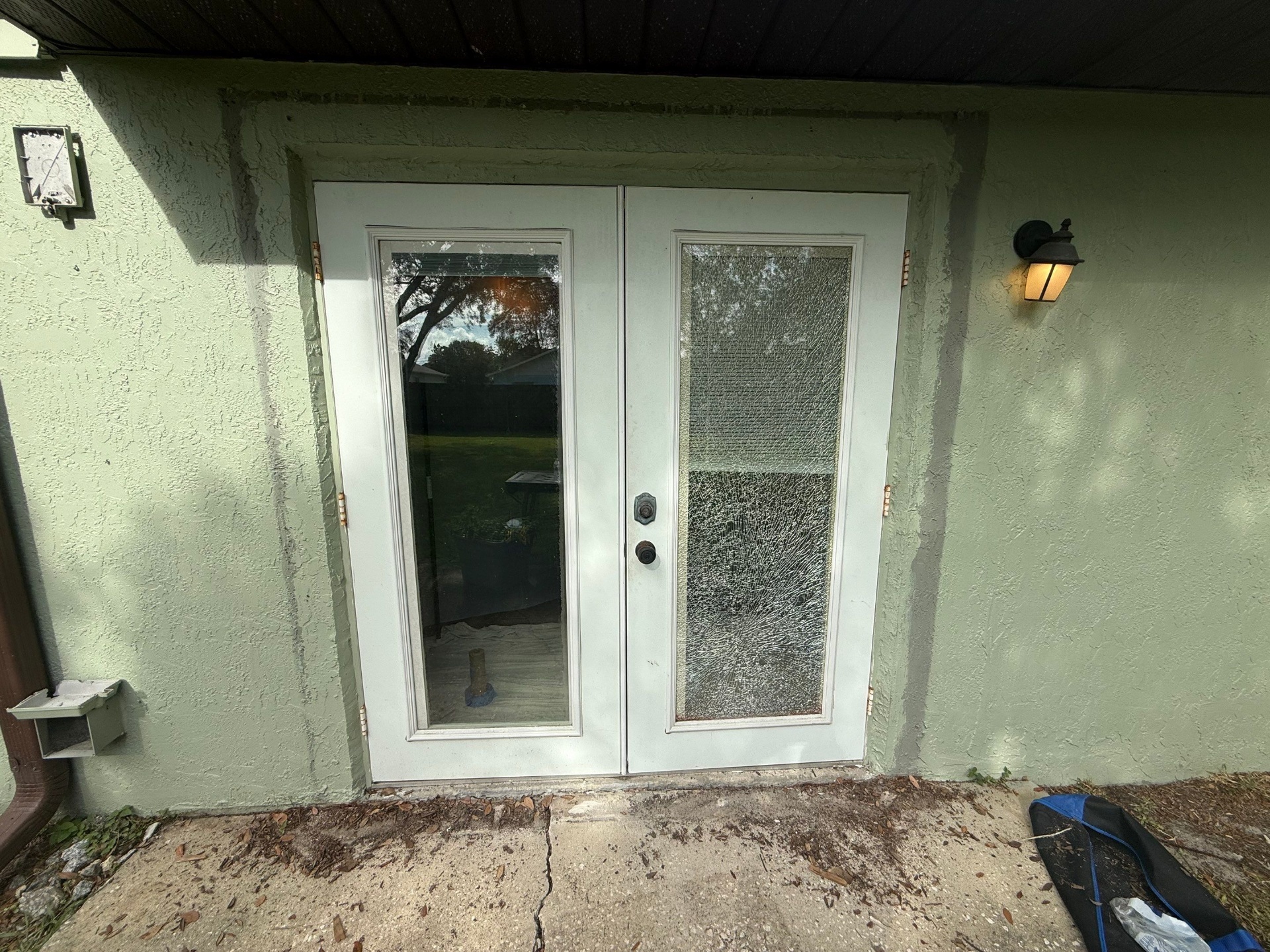 Sliding Door Installation before